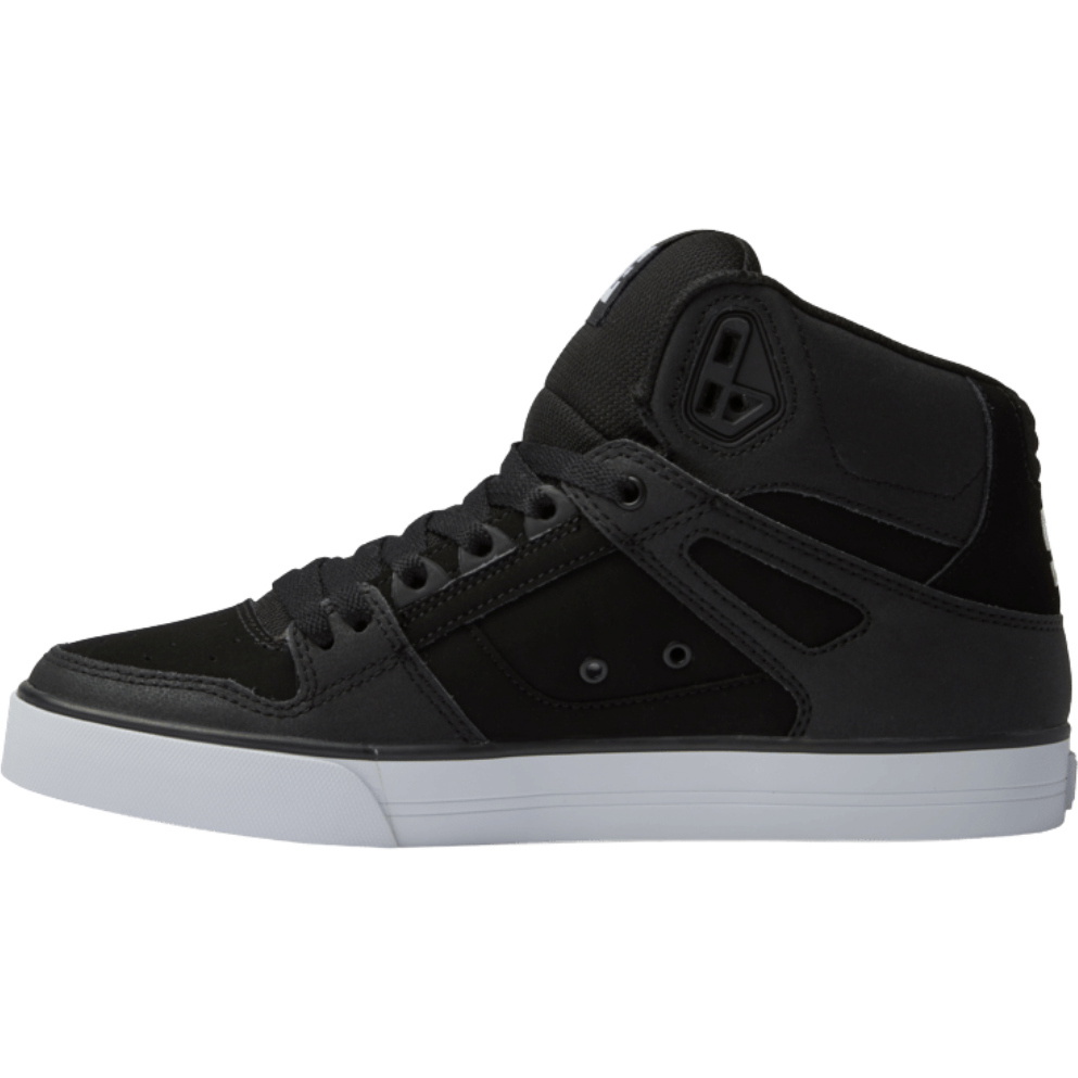 2026 DC Shoes Mens Pure Hi Top WC Trainers ADYS400043 - Black / Black / White